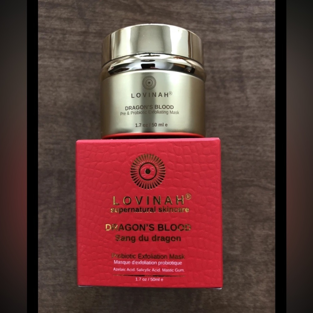 Lovinah Dragon's Blood Probiotic Exfoliating Mask 1.7 oz 50ml ~ NIB!! ❤️